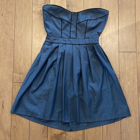 Valérie Dumaine Maura Dress strapless sweetheart neckline, made in Canada, sz M - Picture 8 of 16